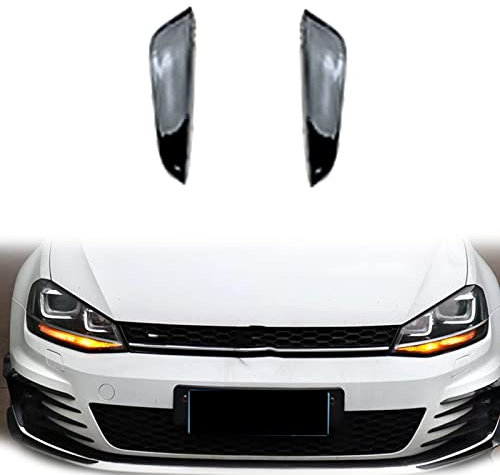 JSDHFQ Embellecedor De Ventilación Lateral De Parachoques Delantero para V&w para Golf 7 G&T&I 2013-2016 Marco De Admisión De Coche Negro Rejilla Divisor Spoiler Canard Lip