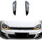 JSDHFQ Embellecedor De Ventilación Lateral De Parachoques Delantero para V&w para Golf 7 G&T&I 2013-2016 Marco De Admisión De Coche Negro Rejilla Divisor Spoiler Canard Lip