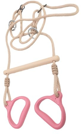 Outdoor Swing Rings - Swing Bar | Ring Bars 'Gym Equipment | Fun Kids Stable Ergonomic Play Fitness Rings for Kids