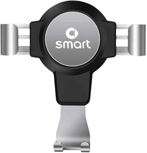 LIUIN Porta Cellulare Auto per Smart Fortwo 451 450 452 453 454 Forfour, Telefono Auto per d'Aria Bocchetta,Porta Cellulare Macchina con Gancio 360° Rotazione,Grey