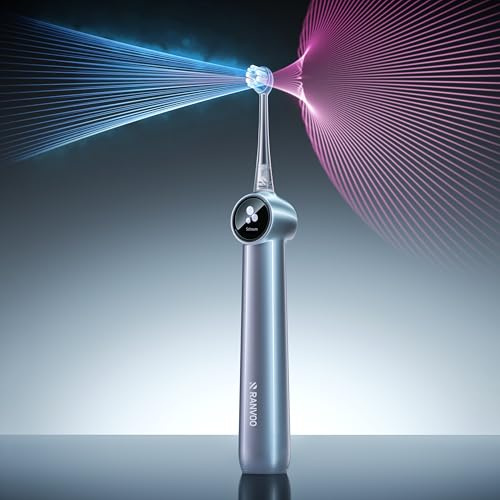 AirJet X5 Elektrische Zahnbürste, Tiefste Interdentalreinigung, Stahlblau