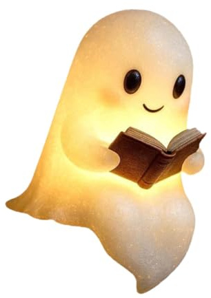 Fenteer Halloween-Lampe, Kinderzimmer-Geist-Nachtlicht, kreative -Lesebuchlampe für stillende - S