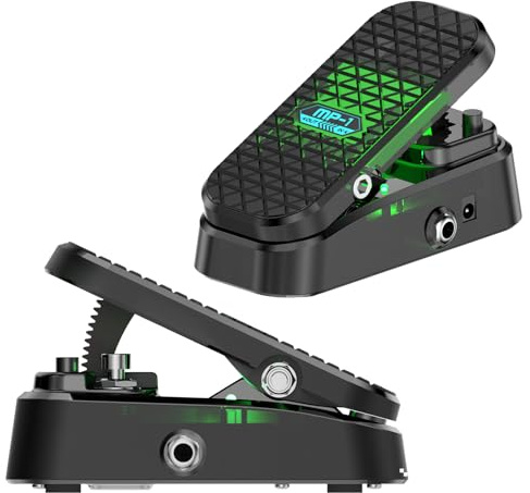 Mini Volume & Wah Combo, Pure Analog Wah Effects and Active Volume Control Pedal for Electric Guitar, RM-Type Shielded Inductor for Superior Wah Tones, 23° Wide Angle Travel, LED Mode Indicator