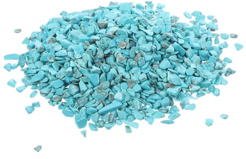 COLLBATH 2 Beutel Natürlicher Türkis Kies 5 7mm 100g Selbstgemacht Schmuckzubehör Aquariumdekoration Terrariensteine