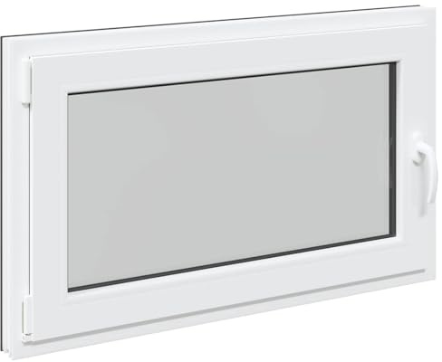 vidaXL Finestra per Soffitta RISOR 100 x 50 cm PVC e Vetro Antracite, Solaio, Isolamento Termico Moderno, Finestre Energy Efficient, Fissaggi in Vetro PVC Silenziati