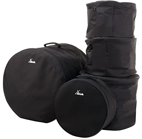 Set De Fundas Para Batería XDrum Studio, Tamaños Studio: 20, 14, 12, 10 y 14,5 (resistente al agua, acolchado interior, asas robustas)