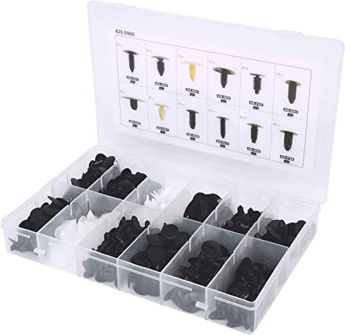 KS Tools 420.0900 Befestigungs-Clip-Satz für Kabelbäume, 340-tlg.