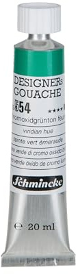 Schmincke Designers Gouache Chromoxidgrün feurig, 20 ml-Tube, 25 554 007