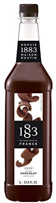 1883 Schokoladen Sirup | Qualität aus Frankreich | 1 Liter | PET-Flasche | Vegan