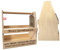 KF-Holz Bierträger für 8 Flaschen mit Gravur - Männerhandtasche aus Holz - Flaschenträger - Geschenk für Vatertag und Geburtstag