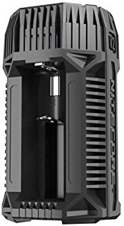 Nitecore V2 - Quick charger for use in the car, charges Li-Ion, NiMH and Ni-Cd
