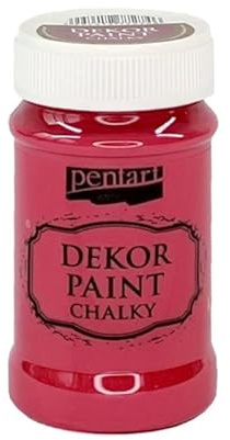 Zita's Creative Dekor Paint Chalky matt 100ml - Kardinalrot. Kreidefarbe, Vintagefarbe, Mattfarbe, Bastelfarbe