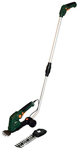 Scotts Outdoor Power Tools LSS10272PS 7.5-Volt Lithium-Ion Cordless Grass Shear/Shrub Trimmer with Wheeled Extension Handle, Green