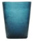 Memento Set 6 Bicchieri Vetro pulegoso Senza Gambo Deep Blue
