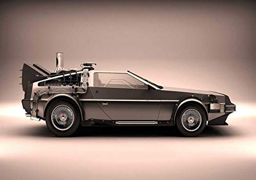 Poster Delorean Retour Vers Le Futur Back to The Futur Wall Art