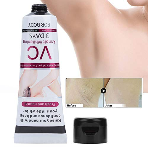 Achselhöhlen-Whitening-Creme, 50 g Schönheitscreme zum Aufhellen von Gesicht und Körper für Achselhöhlen, Knie, Ellbogen, empfindliche und private Bereiche, weißt auf, pflegt, repariert und