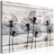 decomonkey Bilder Pusteblume 120x80 cm 1 Teilig Leinwandbilder Bild auf Leinwand Vlies Wandbild Kunstdruck Wanddeko Wand Wohnzimmer Wanddekoration Deko Blumen Abstrakt Holz