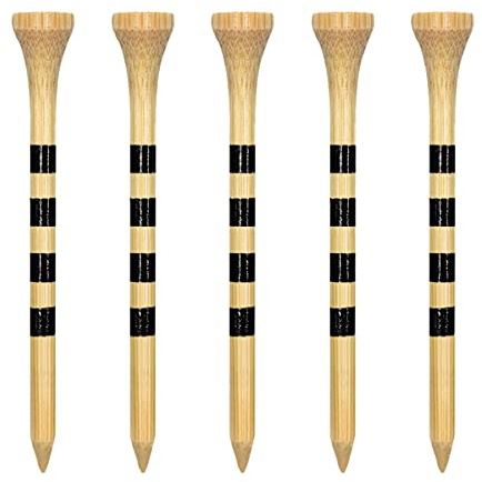 Zivisk Golf Tees Holz - 100 Stück 83mm Bambus Tees (Natürliche Farbe)