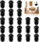 50 Pcs Round Plastic Plug, 19mm Round End Pipe Plugs, Black Tubing End Cap Plugs, Plastic Tube Inserts Tube Domed Inserts, Chair Leg End Caps Plastic Plug Protectors for Furniture Legs