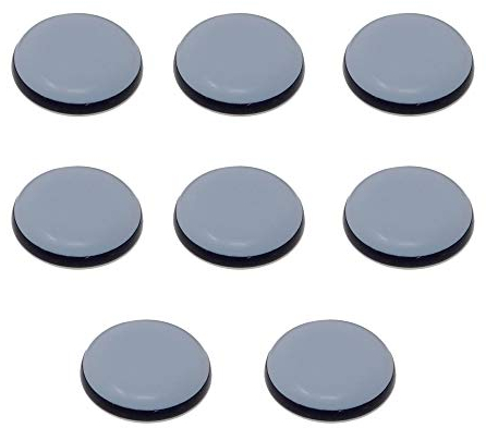SHULLIN 8 Stück 30 mm Rund Möbelgleiter Selbstklebende Möbelschieber Teflongleiter Möbelschiebern Möbelschoner für Tische Stühle zum Schutz von Böden Schwere Möbel bewegen