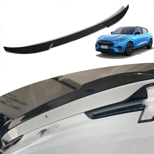 BestEvMod Kompatibel mit Mustang Mach E Heckspoiler Kofferraumspoiler Flügel, Kompatibel mit Mustang mach e Außenzubehör 2021 2022 2023 2024 2025(V1 Glänzendes Schwarz)