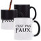 Mug magique c'est pas faux Karadoc Perceval | Tasse qui change de couleur avec la chaleur