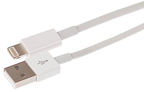 Maplin Premium Lightning to USB-A Cable White, 0.5m, charging & syncing, for all iPhones 14, 13, 12, 11, SE, iPad Air/Mini (2019), iPad (up to 2021), Airpods (Lightning Case)