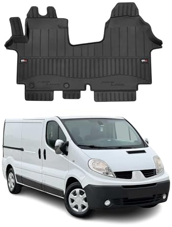 OMAC Gummi Fußmatten kompatibel mit Opel Vivaro A 2001-2014 Premium TPE Automatten Schwarz 1x