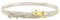 Nato Cuff - Bracelet Wrap double tour Nylon - Fait Main en France - Ajustable- Bijou Homme ou Femme (Beige/Gold)
