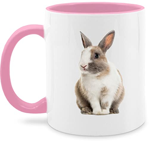 Tasse Tassen 325ml - Ostergeschenke - Hasenmotiv Ostern Hase Motiv Hasen I Oster Hase I Osterhase - 325 ml - Rosa - hasentasse ostertassen, ostermotiv hasi kaffeebecher ostertassen