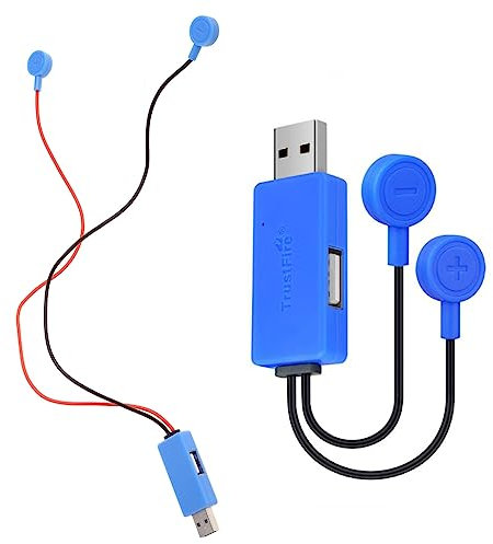 Haveratio TINGB Caricabatteria USB Magnetico per Caricabatterie per Cellulare con Batteria Ricaricabile agli ioni di Litio 26650 21700 20700 18650 16340