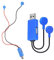 Haveratio TINGB Caricabatteria USB Magnetico per Caricabatterie per Cellulare con Batteria Ricaricabile agli ioni di Litio 26650 21700 20700 18650 16340