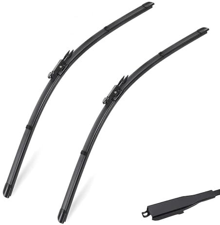 Fahrzeugwischer Auto-Wischerblatt kompatibel mit Jaguar XF/SV8 24+19 2008-2016 Auto-Windschutzscheibe Scheibenwischerblätter Window Wash Fit Pinch Tab Arm Allwetterwischer (Color : Left Steering 24