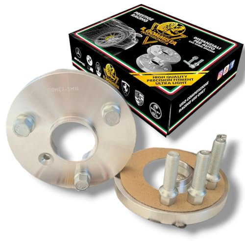 IGP 2 Distanziali Ruote 16 mm Compatibili Con Smart 3 fori + 6 Bulloni in acciaio Fortwo 450 Roadster 452 Fortwo 451 452