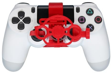 Per PS 4 Controller Giochi di corse Mini sterzo Ausiliario Controller di gioco Joystick Simulatore Gamepad per PlayStation 4 (rosso)