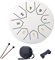 MEOYCHB Steel Tongue Drum, 6 Zoll 8 Tone D-Dur Zungentrommel Schlagzeug Anfänger, Steel Pan Töne Schlaginstrument,Hand Pan Drum für Meditation Yoga Klangheilung