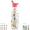 Botella Agua Acero Inoxidable Niños - Mantiene 36h Frío 18h Calor - 350ml - Botella Térmica Sin BPA con Triple Pared Aislante- A Prueba de Fugas - Acabado en Relieve - Curious Explorers - Cool Bottles