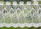 zarte Scheibengardine Plauener Spitze® Pusteblumen Höhe 30 cm (30x126 cm)