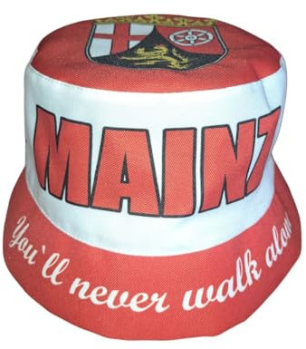 Fischerhut Mainz - You'll Never Walk Alone (hochwertige Qualität), Fanhut, Sonnenhut, Anglerhut, Mütze, Bucket hat, Fussball, 1905