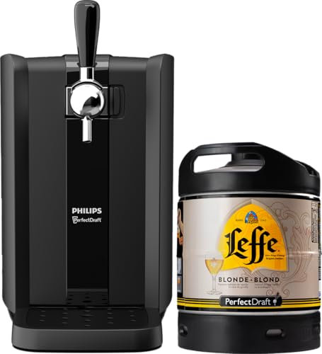 Pack Tireuse à bière PerfectDraft Black + 1 fût - Idée cadeau (Leffe Blonde)