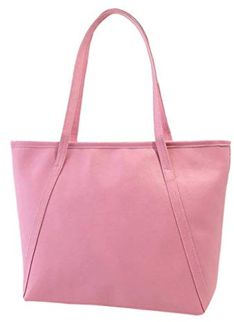Capacité du solide sac à main bandoulière pour femme Noir, Rose, Taille unique