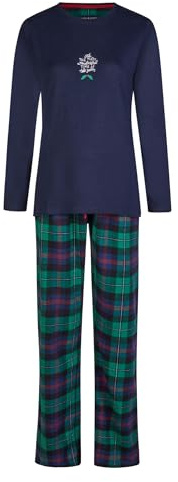 Happy Shorts Damen Pyjama Schlafanzug Homewear Sleepwear Xmas Spruch
