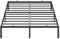 VASAGLE Doppelbettgestell, Bett, 160 x 200 cm, Metallbett, Bettrahmen, Unterbettaufbewahrung, modern, Gästebett, einfacher Aufbau, tintenschwarz RMB135B01