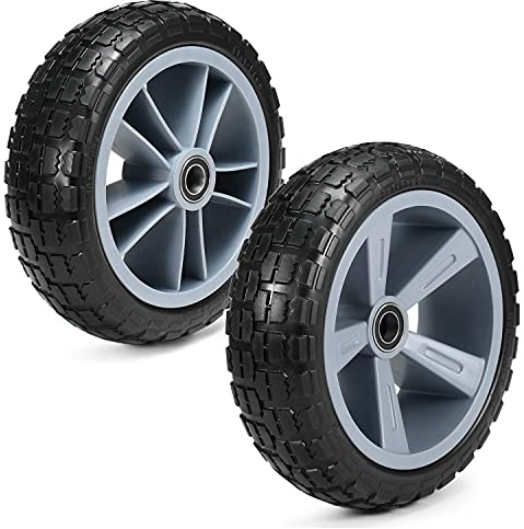 Ejoyous 10 Inches Pannensicheres Kajakwagenrad aus TPU und Nylon mit 150kg Tragkraft, Ersatzrad für Kajak-Wagen universal passend für Boot, Kajak, Kanu, Paddelboard, Schwimmteppich