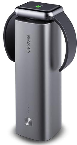 GENDOME - Cargador portátil, batería LiFePO4 de 15000 mAh, Carga rápida, batería de Respaldo Esencial de Viaje con Entrada USB-C y Salida