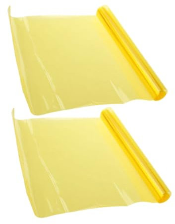 SOLUSTRE 2rollen Gelber Scheinwerfer-tönungsfolie wasserdichte Vinylfolie Für Auto-Scheinwerfer Und Nebelscheinwerfer Installieren Dreischichtiger Schutz Für -autotuning