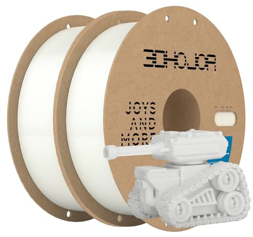 3DHoJor PETG Filament 1.75mm 2KG Weiß Hohe Zähigkeit 3D Druck Filament