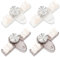 4 Pcs Broom Holder Mop Hanger, No Punching Required Broom Hanger Organizer, Brooms Holder Wall Mount, Brooms Mop Holders Tidy Organizer, Brooms Mop Holders Wall Mounted with Suction