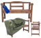 MODO24 Gartenbank aus Holz, Schutzhülle aus PVC, Parkbank, Gartenmöbel, Sitzbank, Bank Friesenbank, Holzbank, 2-Sitzer, In- & Outdoor, FSC-Holz, Abmessungen 46x118x78 cm, Farbe: Braun