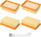 4 Stück Kärcher Staubsauger Filter Set, Flachfaltenfilter für Kärcher WD6/WD5/WD4/MV4/MV5/MV6 Mehrzwecksauger mit 1 kleinen Bürste, staubsauger zubehör für Kärcher Filter,für Kärcher 2.863-005.0